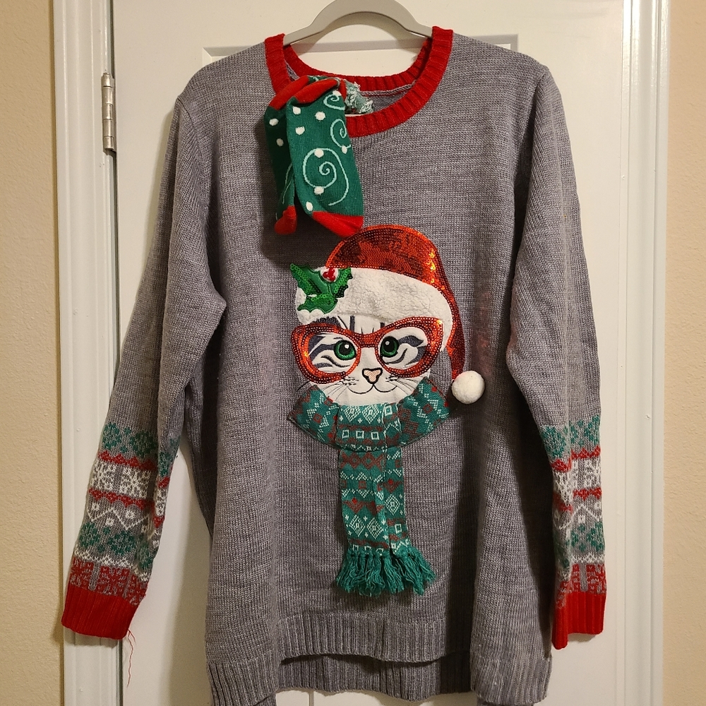 Holiday time from Walmart sweater Xmas